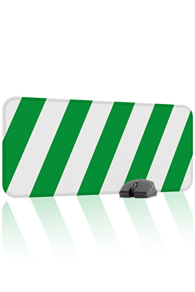 mousepad bastir Green White 70X30 XL Fan Gaming Player Mouse Pad Non-Slip Bas...