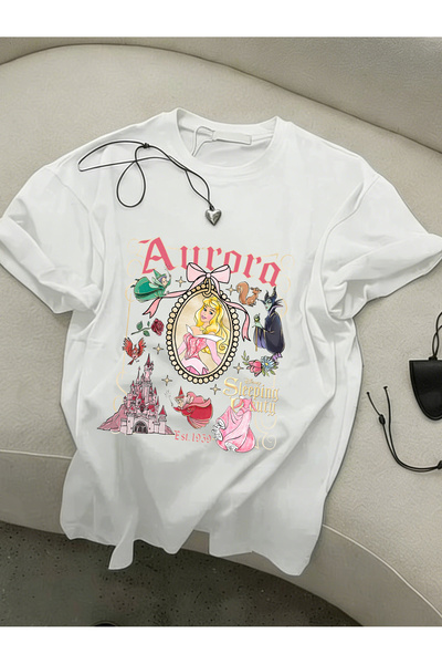 SAUDI DISNEYLAND disneyland Men and Women's 100% Cotton T-Shirt - Oversized C...