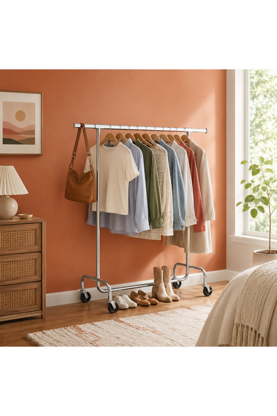 Talis Marco Talis Mobile Clothes Hanger, Extendable Bar 110-150 cm, Chromed M...