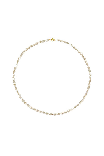Lisa&Co. Silver Necklace Odette Bead Rose gold plated silver / Freshwater pea...