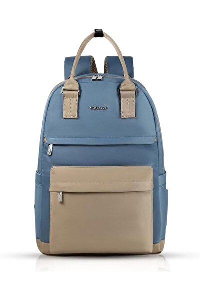 Little Story Kenzie Mom Dad Travel Diaper Backpack, Blue
