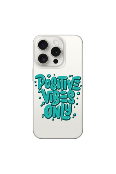 Other Apple iPhone 15 Pro Positive Vibes Only Transparent Silicone TPU Θήκη