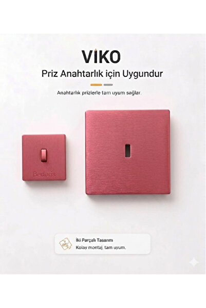 Nostaljik Priz Anahtar Çerçevesi Pembe