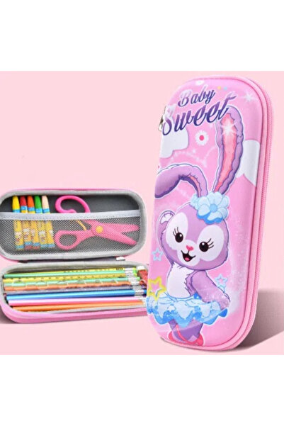 BABUN Rabbit Embossed 3D Large Capacity Eva Hard Pencil Holder School Pencil ...