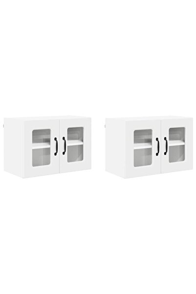 vidaxl Kitchen cabinet 2 pcs White 60 x 31 x 40 cm Composite wood