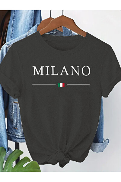 mercoledi Women's Mix Printed Crew Neck Regular Fit T-Shirt