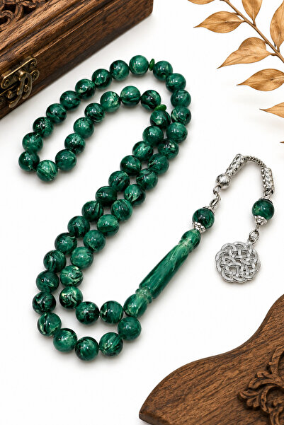 NAMAT Bakelite 51 count prayerbead rosary (Tasbih) with stainless steel tasse...