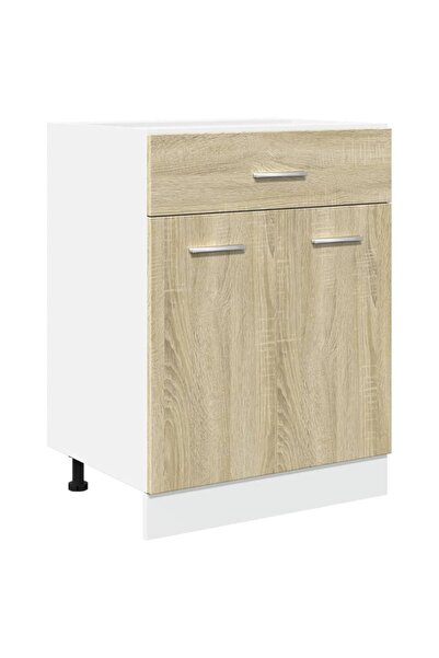 vidaxl Dulap inferior cu sertar “Lyon”, stejar Sonoma, 60x46x81,5 cm