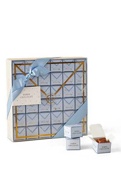 Harem Chocolate It's a Boy 72 Adet Cara Badem Bebek Çikolata Kutusu