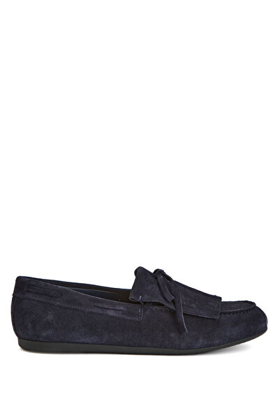 Beymen Collection Lacivert Püsküllü Kadın Süet Loafer