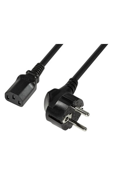 LogiLink Cablu de alimentare Schuko tată la IEC 320 C13 mamă, 1,8m, Negru