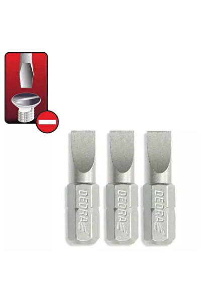 DEDRA EXIM Capete de ЕџurubelnitДѓ plane SL6.5x25mm, 3buc blister