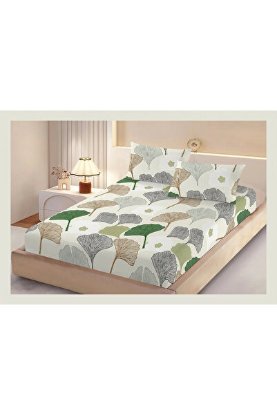 NufJoy Set cearceaf de pat cu elastic 180x200x25 cm si 2 fete perna 50x70 cm ...