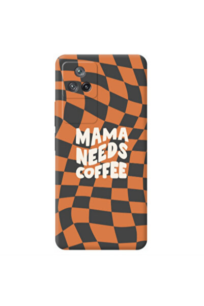 Other Xiaomi Poco F4 Mama needs coffee Transparent Silicone TPU Θήκη