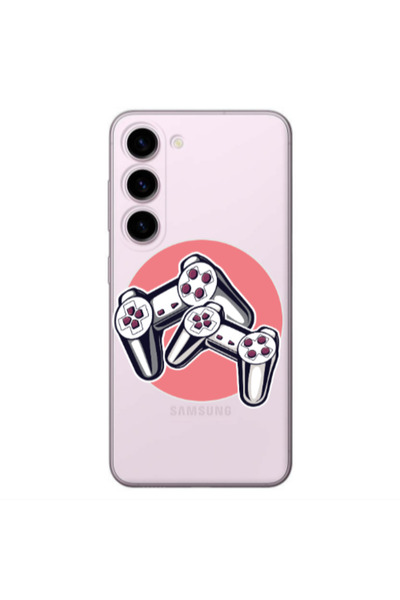 Other Samsung S23 Plus Retro Joysticks Transparent Silicone TPU Θήκη