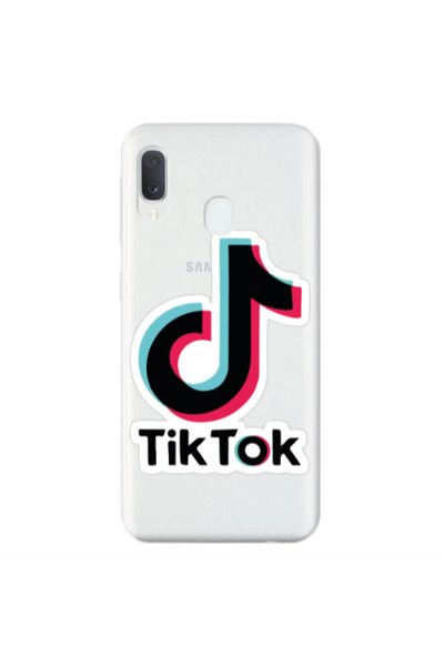 Other Samsung A20E Tik Tok Transparent Silicone TPU Θήκη