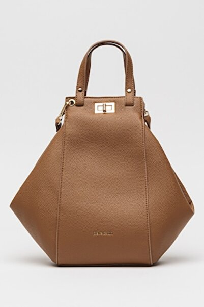 Pierre Cardin Rucsac uni cu aspect granulat, Caramel