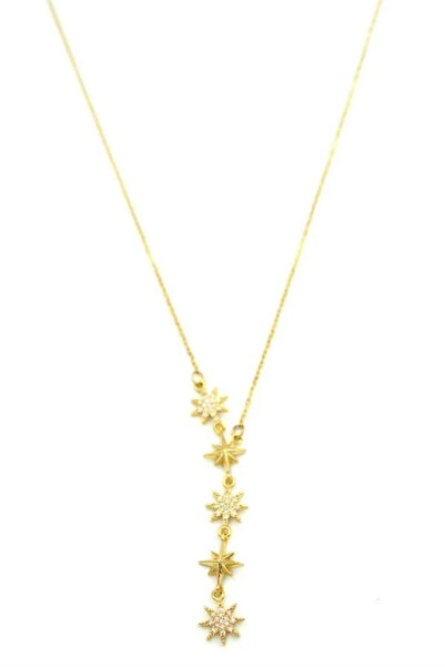 Marsilyan Nvdn- Ieg - North Star Y Necklace - Gold Iegrs-Nvdn1