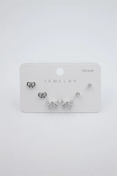 Marsilyan Nvdn- Ieg - Multiple Set Earrings - Silver Iegrs-Nvdn1