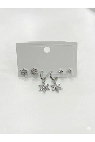 Marsilyan Nvdn- Ieg - Six-Piece Earrings with Dangle Snowflake Detail Iegrs-N...