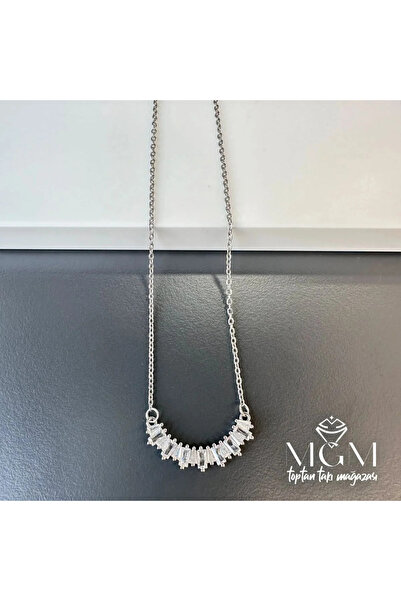 Marsilyan Nvdn- Ieg - Steel Zircon Stone Necklace Iegrs-Nvdn1