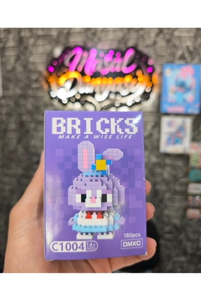 senacacollection 1 Pcs Purple Rabbit Lego Bricks Building Toy 200 Pieces