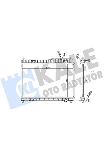 Yıldızan Terra Organic Water Radiator Al/Pl/Brz B-Max 1.4 12, Fiesta Vi 1.25-...