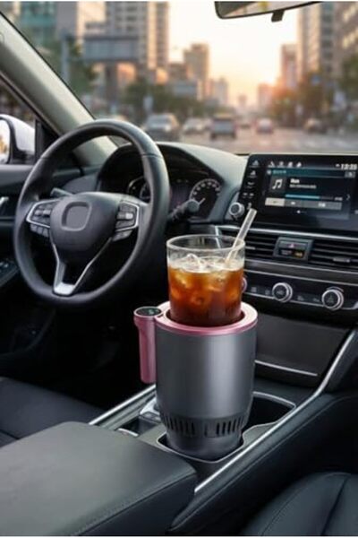 Yıldızan Terra Organic In-Car Cup Holder Warmer and Cooler with Led Display 1...