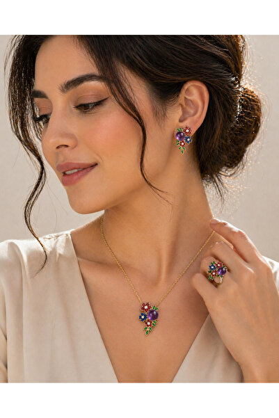 VELVIA Luxury Purple Rose Set