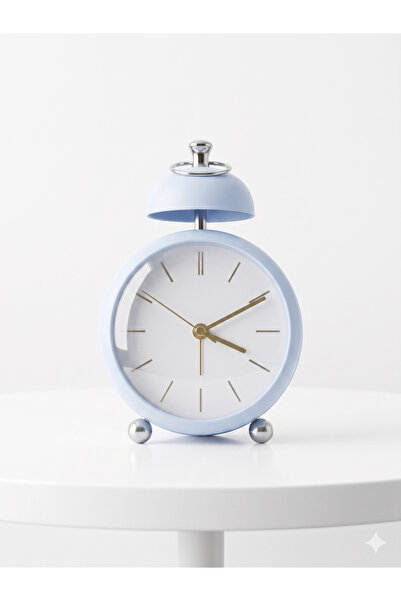Exonix Dekoratif Analog Masa Saati Modern Retro Tasarım Sessiz Çalışma