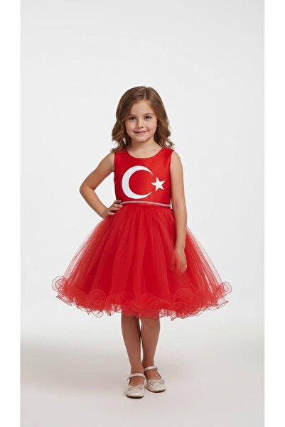 KT PERA BABY Moon and Star Fluffy Children's Dress