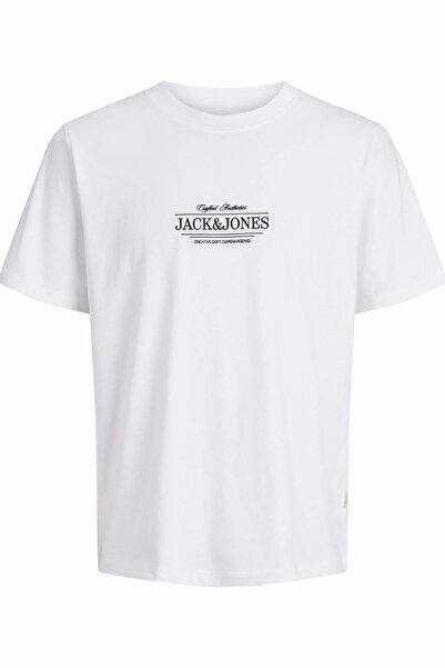 Jack & Jones JORCASSIS Минималистична мъжка тениска с кръгло деколте, къс рък...