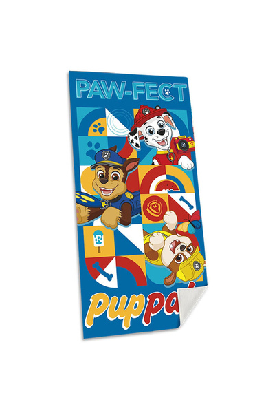 PAW PATROL Pup Pals Βαμβακερή Πετσέτα, 140x70εκ. Μπλε