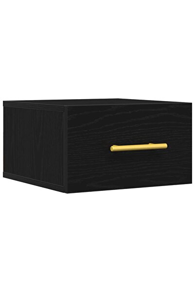 vidaxl Dulap de noapte Stejar Negru 35 x 35 x 20 cm Lemn compozit