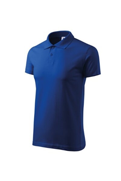 Malfini Tricou polo bărbătesc, Single J. 202, M Albastru