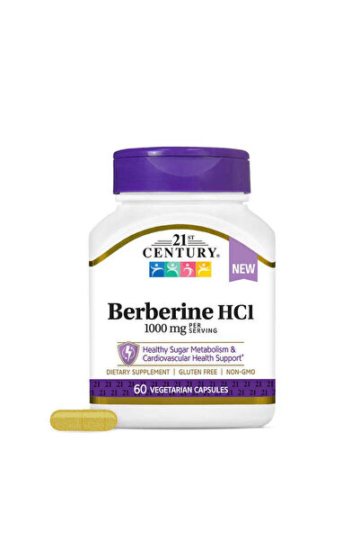 21st Century Berberine HCI Glucose Support 60 Vegetarian Capsules