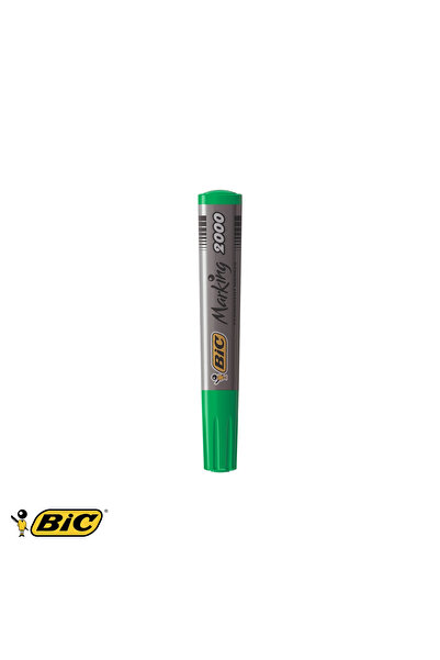 Bic Marker permanent 2000, vârf rotund de 2,5 mm, cerneală verde pe bază de a...