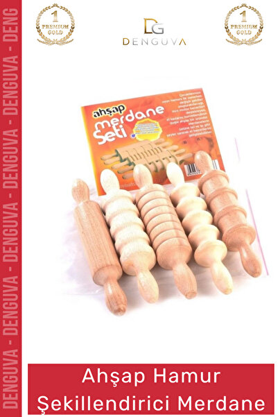Denguva # Game Roller Set of 5 Beech Wood Play Dough Activity Educational Toy...