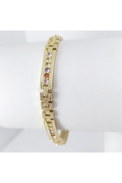 Milena BRATARA DAMA PLACATA CU AUR 14K -LUNGIME 19CM