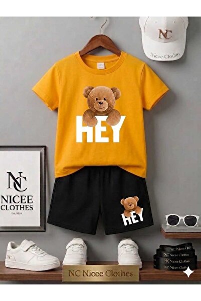 NC Nicee Clothes ΚΑΛΟΚΑΙΡΙΝΟ ΠΑΙΔΙΚΟ ΜΠΛΟΥΖΑΚΙ ΚΑΙ ΣΟΡΤΣ UNISEX (ΛΕΥΚΟ ΣΧΕΔΙΟ...
