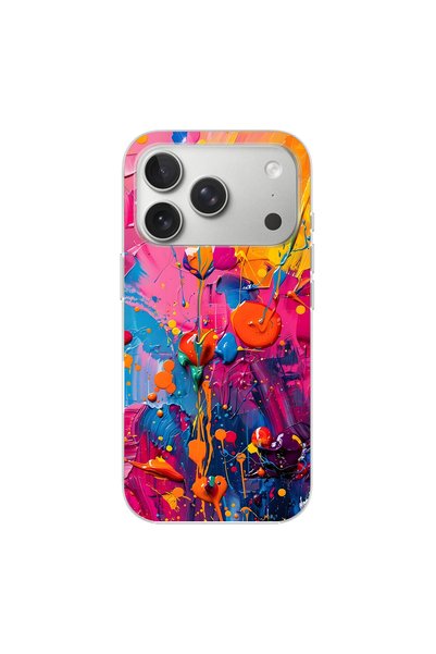 PPKin iPhone 17 Pro Compatible Graffiti 3 Design Transparent Case