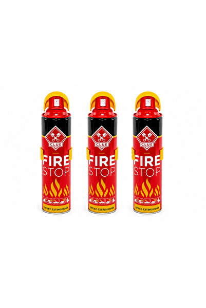 CLUE Set 3 Stingătoare Auto Tip Spray 1000 ml – Accesoriu de Siguranță pentru...