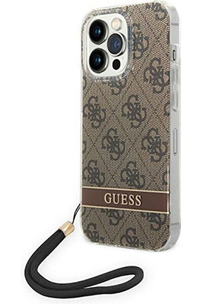 Guess Πλαστικό Πίσω Κάλυμμα με Λουράκι Καφέ (iPhone 14 Pro Max) Κωδικός: GUOH...