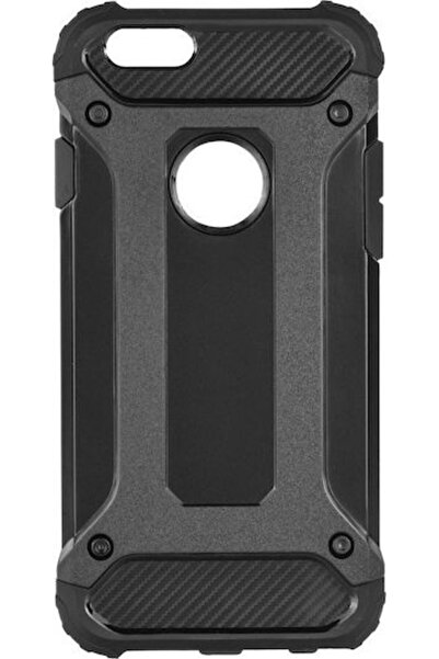 Forcell Θωρακισμένη Πλαστική Μαύρη Πίσω Θήκη (iPhone 6/6s)
