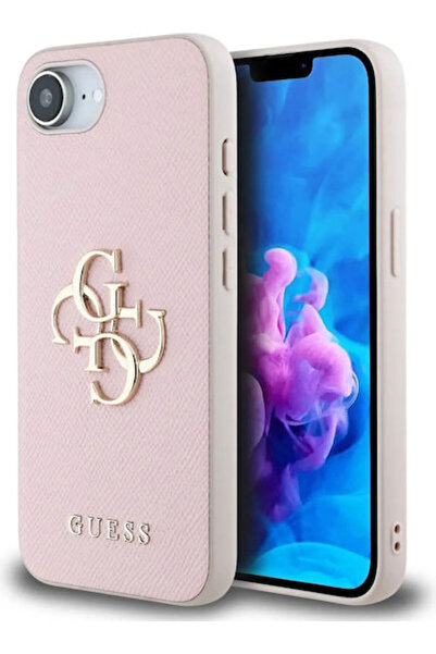 Guess Δερμάτινη θήκη πλάτης με υφή PU, ροζ (iPhone SE4, Guess) Κωδικός: GUHCP...