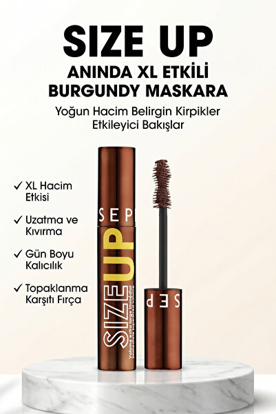 SEPHORA COLLECTION Size Up Anında XL Etkili Hacim Verici Maskara Uzatıcı Kıvı...
