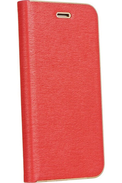 Forcell Luna Gold Book Συνθετικό Δέρμα Κόκκινο (Redmi Note 10 / 10s / Poco M5s)