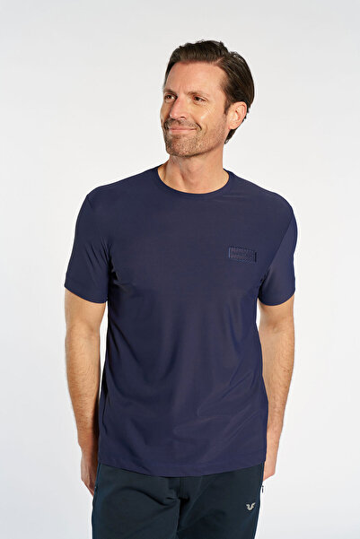 bilcee Men's Navy Blue Training T-Shirt 4913