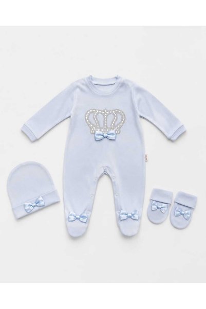 MİNİSHOOW 100% Cotton 3-Piece Baby Romper Set