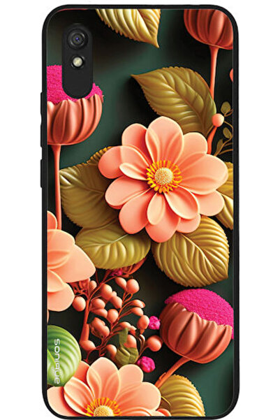 Other Θήκη Sonique Σειράς 3D Λουλουδιών για Xiaomi Redmi 9a Redmi 9at Σολομί